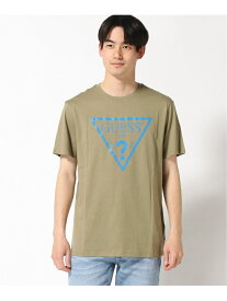 【SALE／50%OFF】(M)Eco Reflective Logo Tee GUESS ゲス トップス カットソー・Tシャツ カーキ ブラック ホワイト【RBA_E】[Rakuten Fashion]