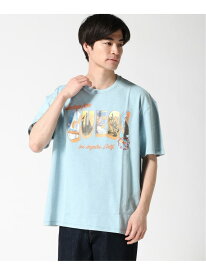 (M)SS Bsc Guess Postcard Tee GUESS ゲス トップス カットソー・Tシャツ ホワイト ブルー【送料無料】[Rakuten Fashion]