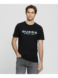 GUESS Tシャツ (M)SS Cn Guess Logo Tee GUESS ゲス トップス カットソー・Tシャツ ブラック ホワイト【送料無料】[Rakuten Fashion]