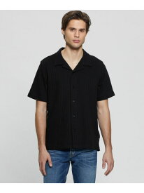 (M)SS Toledo Knit Shirt GUESS ゲス トップス シャツ・ブラウス ブラック ホワイト【送料無料】[Rakuten Fashion]