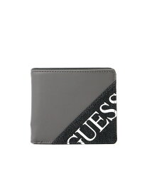 GUESS 財布 (M)GUNISEX Zip Around Wallet GUESS ゲス 財布・ポーチ・ケース 財布 グレー ブラック【送料無料】[Rakuten Fashion]