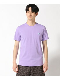 【SALE／30%OFF】GUESS ロゴTシャツ (M)Mini Denim Triangle Logo Tee GUESS ゲス トップス カットソー・Tシャツ パープル ブラック ホワイト【RBA_E】[Rakuten Fashion]