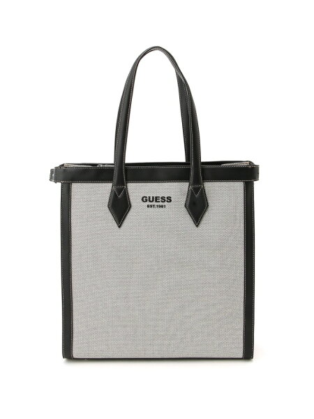 【SALE／60%OFF】GUESS トートバッグ (M)NEW WANDERLUXE Tote GUESS ゲス バッグ トートバッグ ブラック ブラウン【RBA_E】【送料無料】[Rakuten Fashion]
