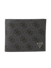 GUESS 財布 (M)VEZZOLA Leather Flat Billfold GUESS ゲス 財布・ポーチ・ケース 財布 ブラック【送料無料】[Rakuten Fashion]