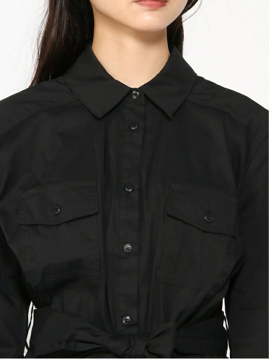 楽天市場 W Anika Shirtdress Guess ゲス ワンピース シャツワンピース ブラック ベージュ 送料無料 Rakuten Fashion Guess ゲス
