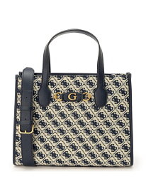 【SALE／60%OFF】GUESS トートバッグ (W)IZZY 2 Compartment Tote GUESS ゲス バッグ トートバッグ ネイビー ブラウン【RBA_E】【送料無料】[Rakuten Fashion]