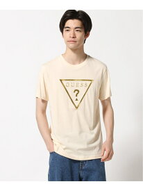 【SALE／30%OFF】(M)Logo Tee GUESS ゲス トップス カットソー・Tシャツ ベージュ ホワイト【RBA_E】[Rakuten Fashion]