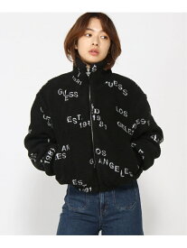 【SALE／50%OFF】(W)Boa Logo Jacket GUESS ゲス ジャケット・アウター ブルゾン・ジャンパー ブラック【RBA_E】【送料無料】[Rakuten Fashion]