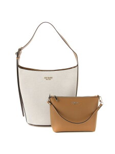 GUESS V_[obO (W)NICOLETTE Large Bucket Bag GUESS QX obO V_[obO O[ x[Wyz[Rakuten Fashion]