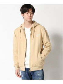 【SALE／50%OFF】(M)Mini Logo Hooded Zip-up GUESS ゲス トップス パーカー・フーディー ブラック ベージュ グレー【RBA_E】【送料無料】[Rakuten Fashion]