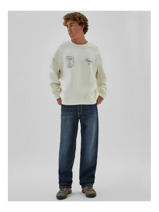 楽天市場】【SALE／50%OFF】GUESS スウェット (M)Varsity Crewneck 