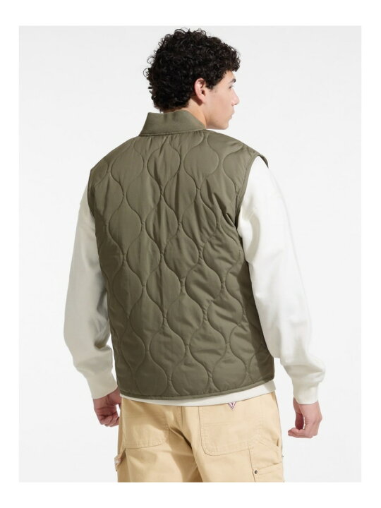 楽天市場】【SALE／50%OFF】GUESS JEANS ベスト (M)Quilted Puffer 