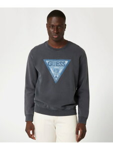 �ySALE�^50%OFF�zGUESS ���� �X�E�F�b�g(M)TRIANGLE Patch Cn Sweatshirt GUESS �Q�X �g�b�v�X �X�E�F�b�g�E�g���[�i�[ �u���b�N �O���[�yRBA_E�z�y���������z[Rakuten Fashion]