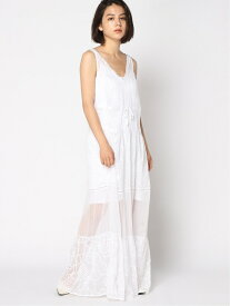 【SALE／70%OFF】(W)ADRINA GAUZE MAXI DRESS GUESS ゲス ワンピース・ドレス その他のワンピース・ドレス ホワイト【RBA_E】【送料無料】[Rakuten Fashion]