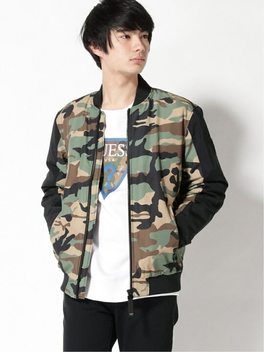 楽天市場】【SALE／50%OFF】(M)CAMOUFLAGE PRINT TRUST JACKET GUESS 