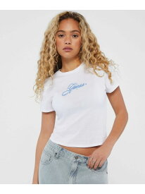 (W)GUESS Originals Airbrush Tee GUESS ゲス トップス カットソー・Tシャツ ピンク ホワイト【送料無料】[Rakuten Fashion]