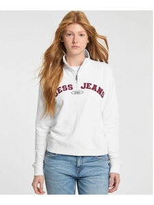 �ySALE�^50%OFF�zGUESS JEANS �X�E�F�b�g ���f�B�[�X(W)Eco Half-Zip Sweatshirt GUESS JEANS �Q�X �g�b�v�X �X�E�F�b�g�E�g���[�i�[ �O���[ �l�C�r�[ �z���C�g�yRBA_E�z�y���������z[Rakuten Fashion]