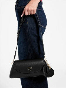 GUESS V_[obO (W)BOLENA Flap Shoulder Bag GUESS QX obO V_[obO bh ubN lCr[ zCgyz[Rakuten Fashion]