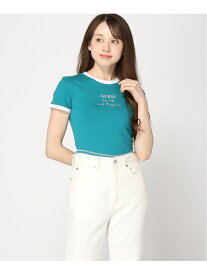 【SALE／50%OFF】(W)Signature Crop Tee GUESS ゲス トップス カットソー・Tシャツ ベージュ ネイビー ピンク グリーン【RBA_E】[Rakuten Fashion]