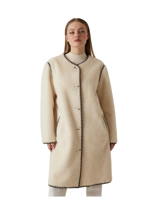 楽天市場】【SALE／50%OFF】GUESS コート (W)MIA Faux Fur Sherpa Coat 