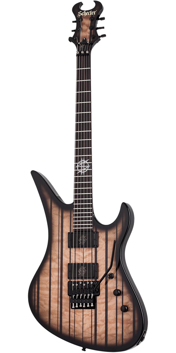 SCHECTER USA（シェクター）Synyster Gates FR QM USA Signature Trans Clear Black Burst w/ pinstripeのサムネイル
