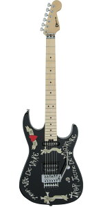 Charvel USAiV[xjWarren DeMartini Signature Frenchie Gloss Black with Frenchie Graphic