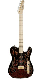 Fender USAitF_[jJames Burton Telecaster Red Paisley Flames