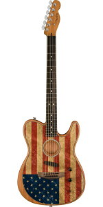 Fender USAitF_[jLimited Edition American Acoustasonic Telecaster Flag Print