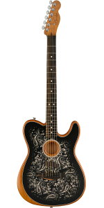 Fender USAitF_[jLimited Edition American Acoustasonic Telecaster Black Paisley