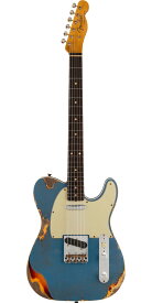 Fender Custom Shop 2021 Time Machine Series 1960 Telecaster Custom Heavy Relic Aged Lake Placid Blue Over Chocolate 3-Color Sunburst
