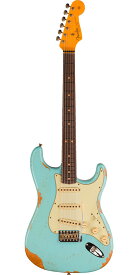 Fender Custom Shop 2024 Limited Edition 1964 L-Series Stratocaster Heavy Relic Aged Daphne Blue