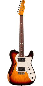 Fender Custom Shop 2024 Limited Edition 1964 "Bobbed" Telecaster Thinline Relic 3-Color Sunburst