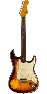 Fender Custom Shop 2024 Time Machine 1963 Stratocaster Super Heavy Relic Super Faded Aged 3-Color Sunburst