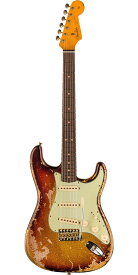 Fender Custom Shop 2024 Time Machine 1963 Stratocaster Super Heavy Relic Super Faded Aged 3-Color Sunburst Sparkle