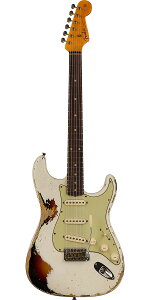 Fender Custom Shop 2022 Fall Event LTD�iLimited Edition�j1962 Stratocaster Heavy Relic Aged Olympic White over 3-Color Sunburst