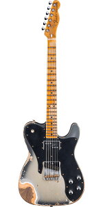 Fender Custom Shop 2025 Limited Edition Telecaster Custom Super Heavy Relic Aged Inca Silver with Aged Charcoal Frost Metallic Burst