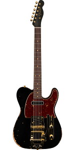 Fender Custom Shop 2025 Limited Edition Bow Tie Telecaster Custom Relic Black with Aged Natural Back and Sides