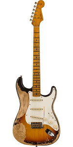 Fender Custom Shop 2022 Limited Edition Red Hot Stratocaster Super Heavy Relic Faded Aged Chocolate 3-Color Sunburst