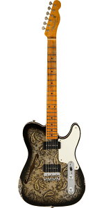 Fender Custom Shop 2022 Limited Edition Dual P90 Telecaster Relic Aged Black Paisley