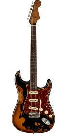 Fender Custom Shop 2022 Limited Edition Roasted 1961 Stratocaster Super Heavy Relic Aged Black over 3-Color Sunburst