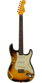 Fender Custom Shop 2022 Time Machine Series 1961 Stratocaster Heavy Relic Super Faded Aged 3-Color Sunburst