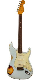 Fender Custom Shop 2022 Time Machine Series 1961 Stratocaster Heavy Relic Super Faded Aged Sonic Blue over 3-Color Sunburst