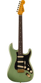 Fender Custom Shop 2023 Limited Edition 1965 Dual-Mag Stratocaster Journeyman Relic with Closet Classic Hardware Aged Sage Green Metallic