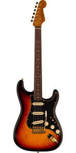Fender Custom Shop 2023 Limited Edition Custom '62 Stratocaster Journeyman Relic with Closet Classic Gold Hardware Bleached 3-Color Sunburst