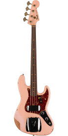 Fender Custom Shop 2024 Time Machine 1961 Jazz Bass Heavy Relic Super Faded Aged Shell Pink