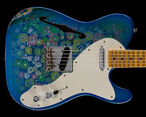 Fender Custom Shop 2017 Limited '50s Telecaster Thinline Relic Blue Flower