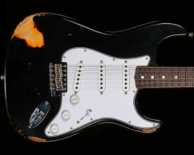 Fender Custom Shop Masterbuilt by David Brown 1963 Stratocaster Relic Black over 3 Tone Sunburst