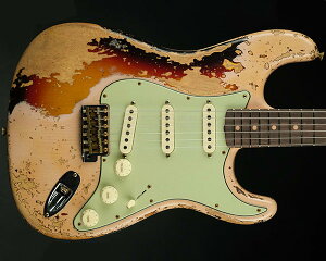 Fender Custom Shop 2022 Winter Event LTDiLimited Editionj1959 Stratocaster Super Heavy Relic Aged Shell Pink over Chocolate 3-Tone Sunbursti2024Nj