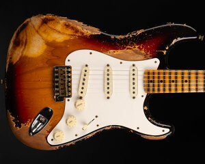 Fender Custom Shop 2021 Spring Event LTDiLimited EditionjRed Hot Stratocaster Super Heavy Relic Faded Aged Chocolate 3-Tone Sunburst
