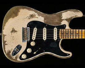 Fender Custom Shop 2020 Limited Edition Poblano Stratocaster Super Heavy Relic Aged White Blonde